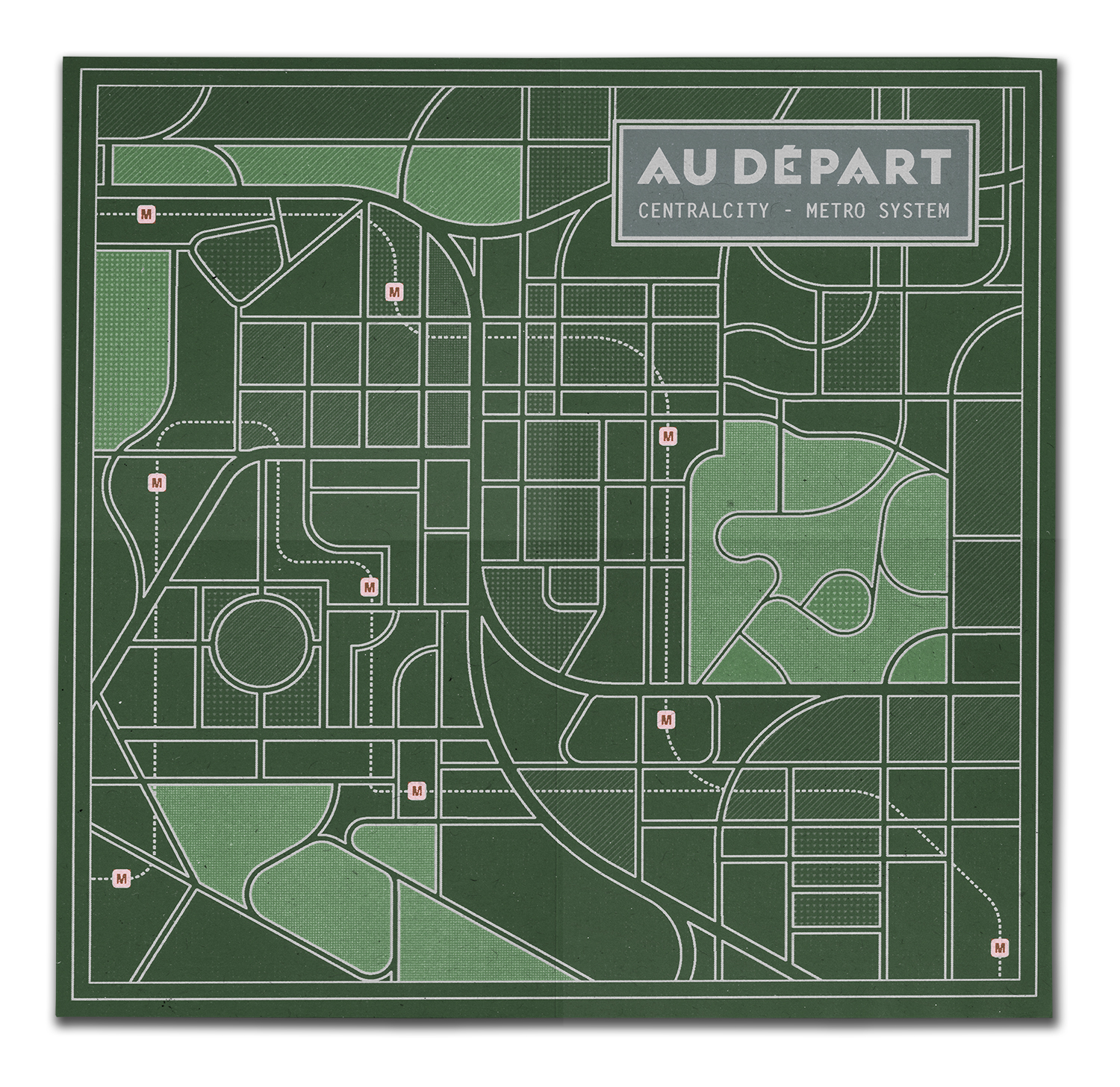 Au Départ – Centralcity Metro System Map