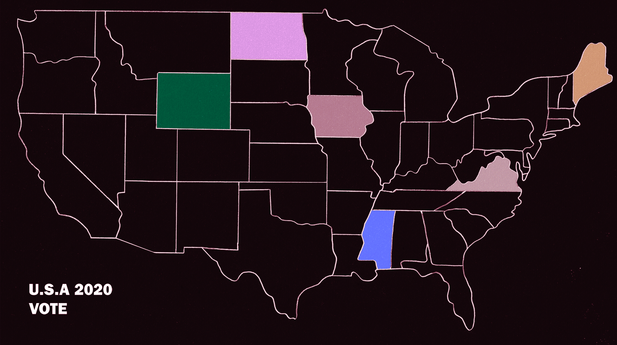 U.S.A. State Map